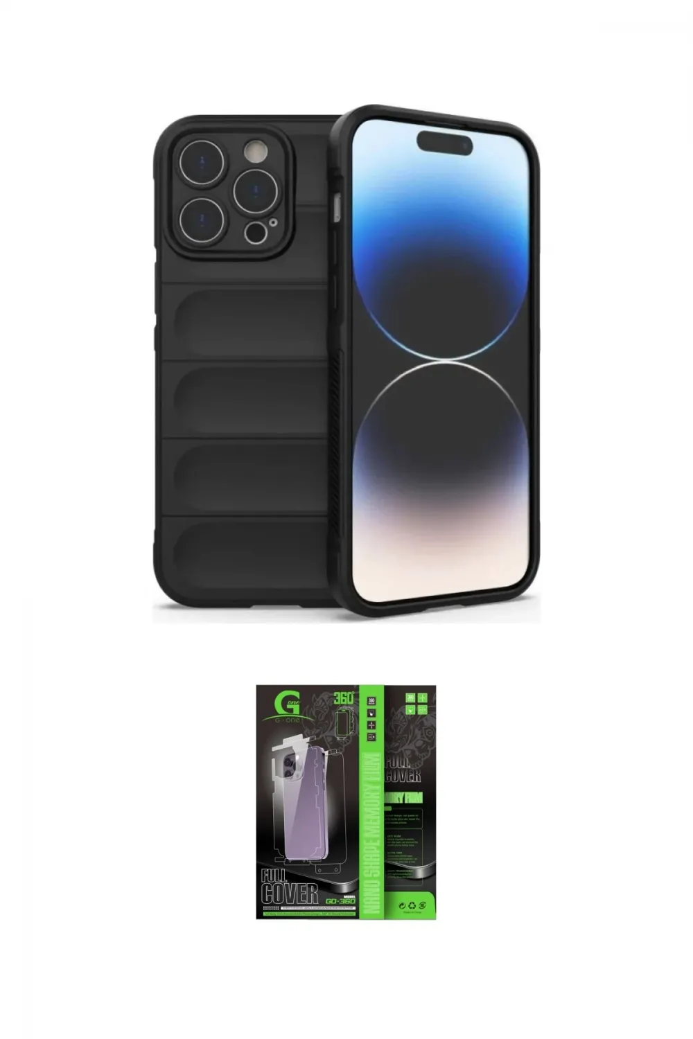 ieg™ iPhone 16 Pro Max Kılıf Atlas Koleksiyonu - Şeffaf 360 Full Body Arka Koruyucu