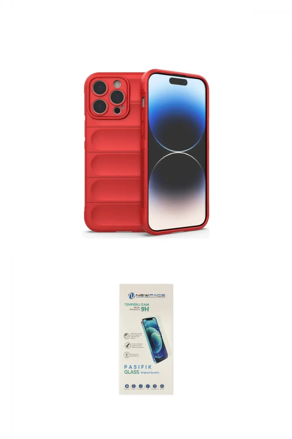 ieg™ iPhone 16 Pro Max Kılıf Atlas Koleksiyonu - Şeffaf Pasifik Cam Ekran Koruyucu
