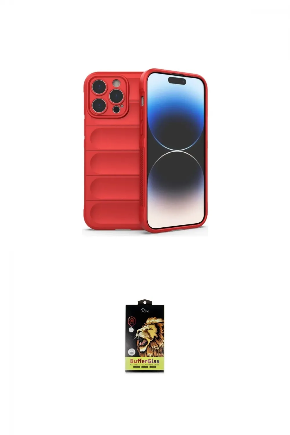 ieg™ iPhone 16 Pro Max Kılıf Atlas Koleksiyonu - Siyah Buffer Cam Ekran Koruyucu