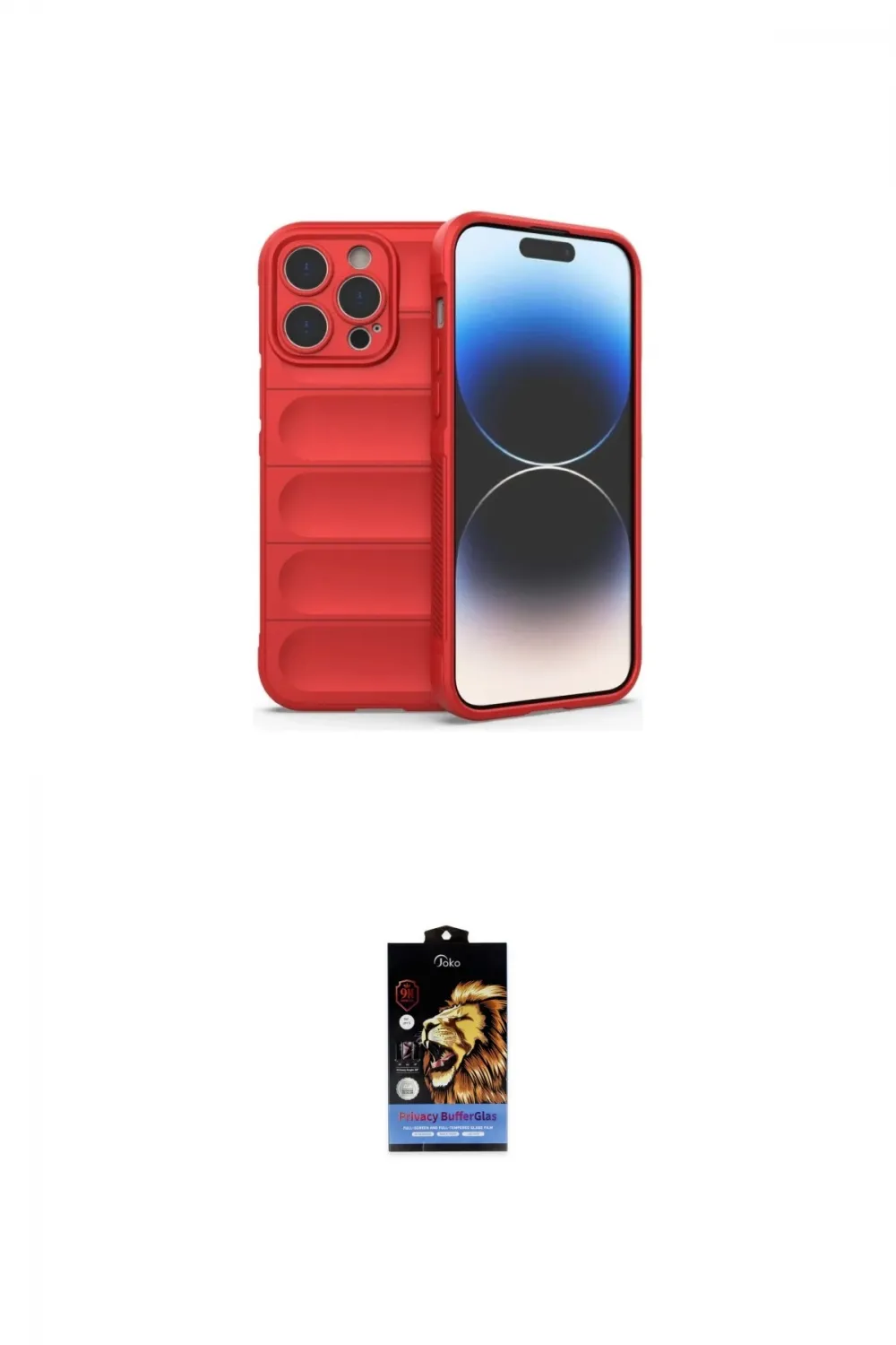 ieg™ iPhone 16 Pro Max Kılıf Atlas Koleksiyonu - Siyah Buffer Hayalet Cam Ekran Koruyucu