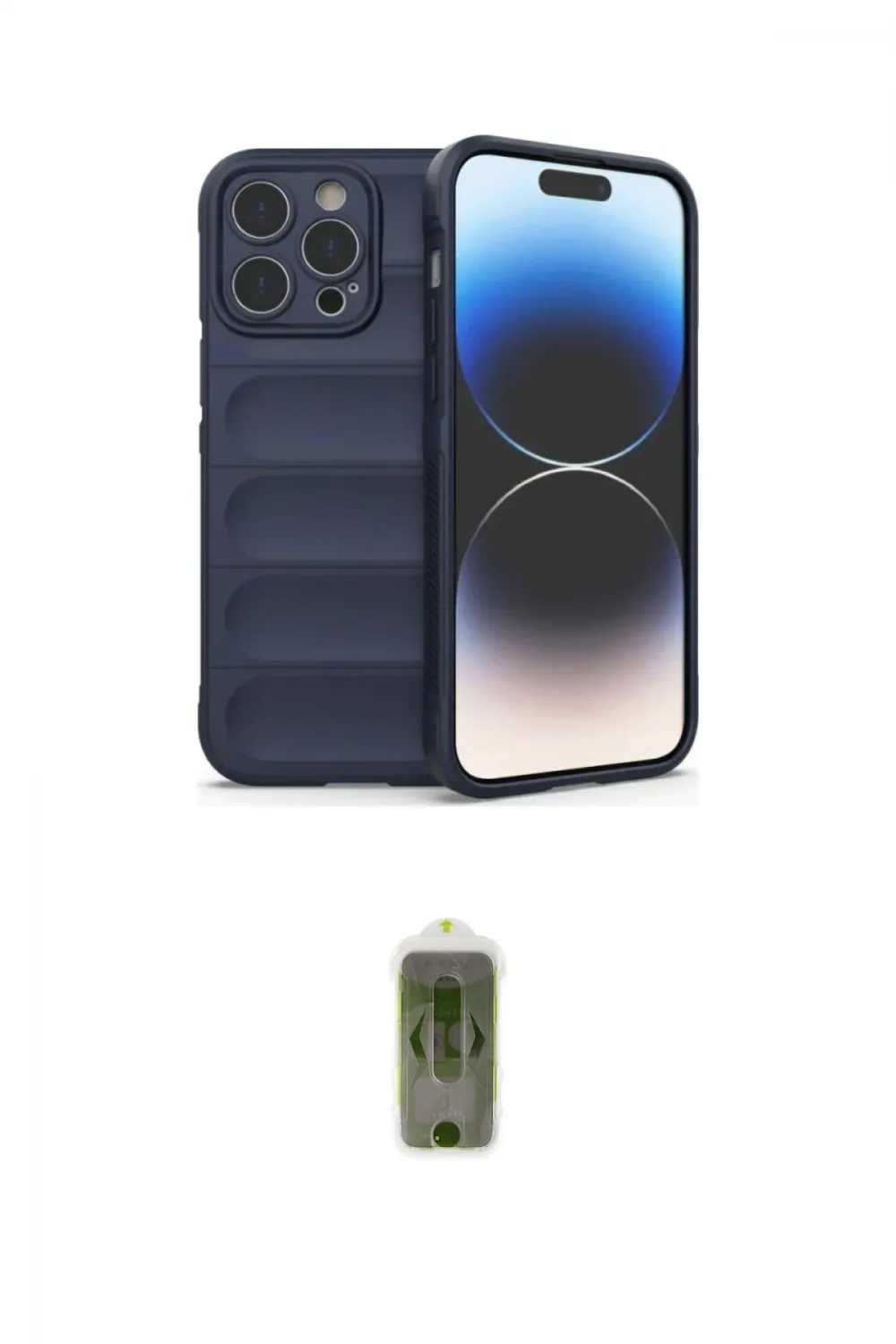 ieg™ iPhone 16 Pro Max Kılıf Atlas Koleksiyonu - Siyah Joko Magic 5D Hayalet Cam