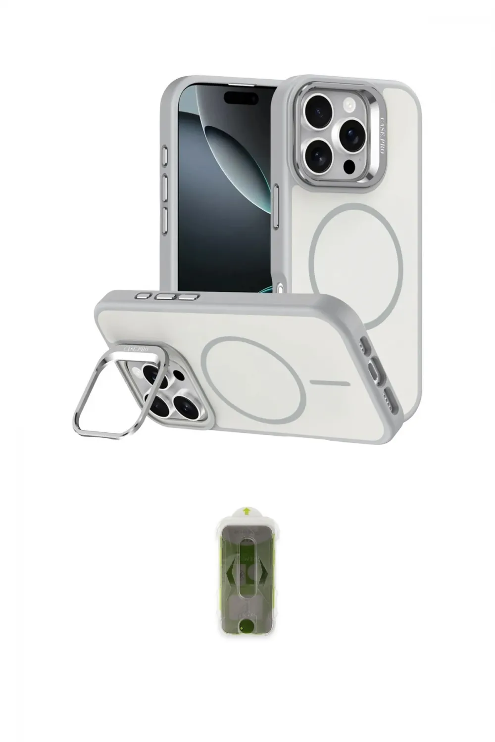 ieg™ iPhone 16 Pro Max Kılıf Çekirdek Klasik - Siyah Joko Magic 5D Hayalet Cam