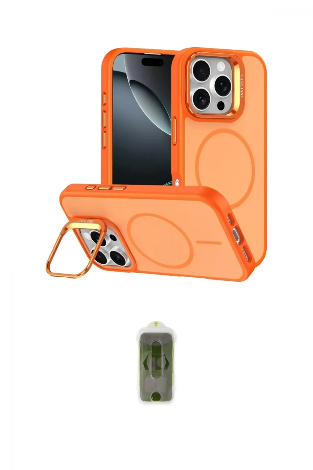 ieg™ iPhone 16 Pro Max Kılıf Çekirdek Klasik - Siyah Joko Magic 5D Hayalet Cam