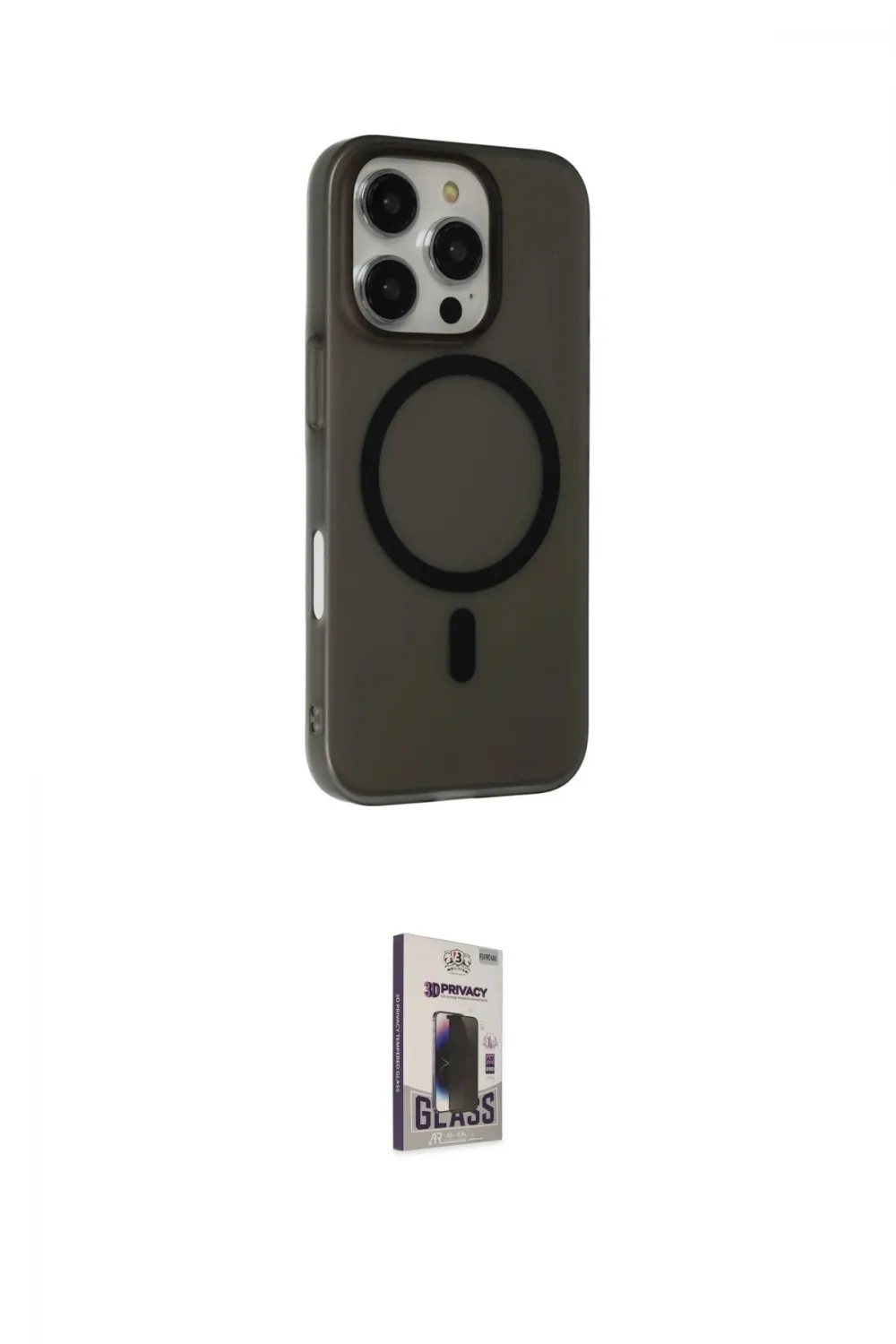 ieg™ iPhone 16 Pro Max Kılıf Çekirdek Modern Prime - Siyah Bilvis Hayalet Cam Ekran Koruyucu