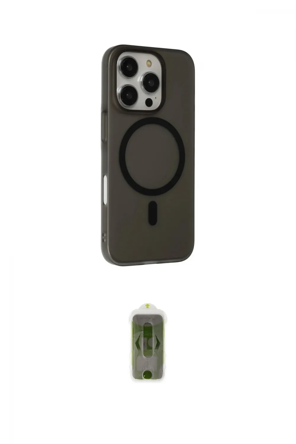 ieg™ iPhone 16 Pro Max Kılıf Çekirdek Modern Prime - Siyah Joko Magic 5D Hayalet Cam