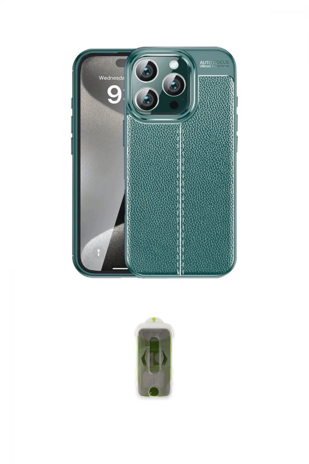 ieg™ iPhone 16 Pro Max Kılıf Doruk Klasik Özel Seri - Siyah Joko Magic 5D Hayalet Cam