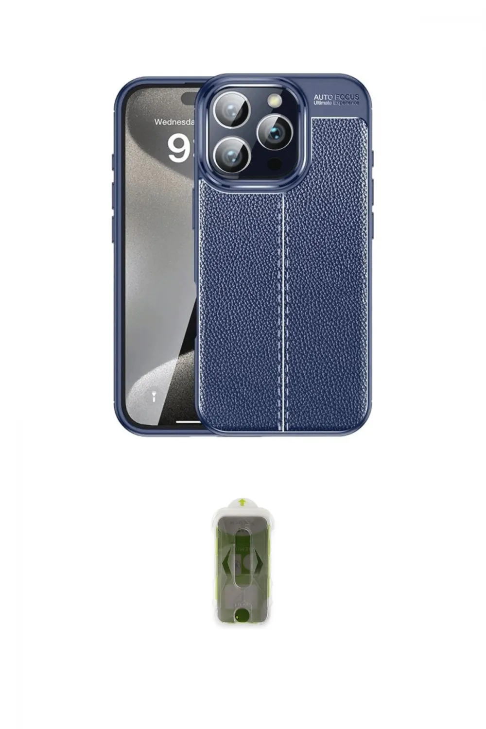 ieg™ iPhone 16 Pro Max Kılıf Doruk Klasik Özel Seri - Siyah Joko Magic 5D Hayalet Cam