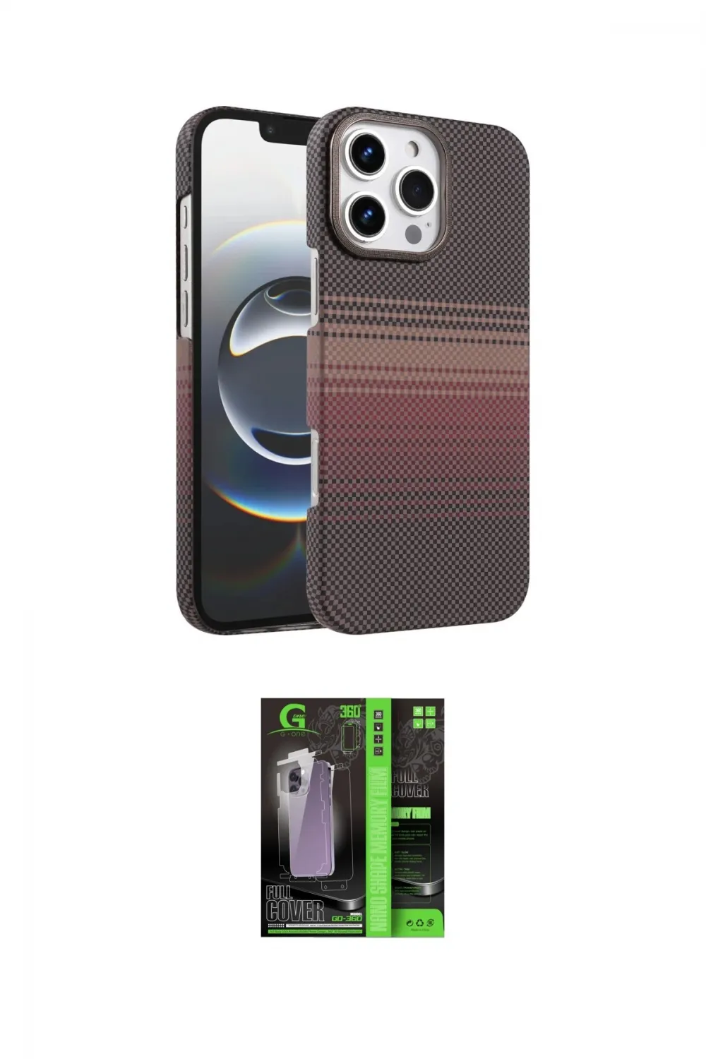 ieg™ iPhone 16 Pro Max Kılıf Doruk Serisi - Şeffaf 360 Full Body Arka Koruyucu