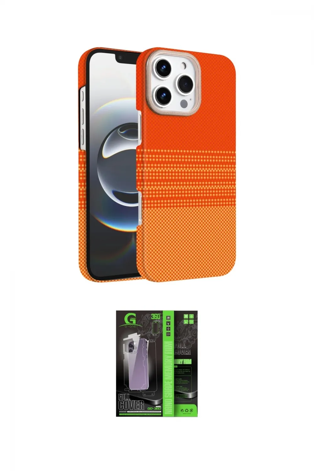 ieg™ iPhone 16 Pro Max Kılıf Doruk Serisi - Şeffaf 360 Full Body Arka Koruyucu