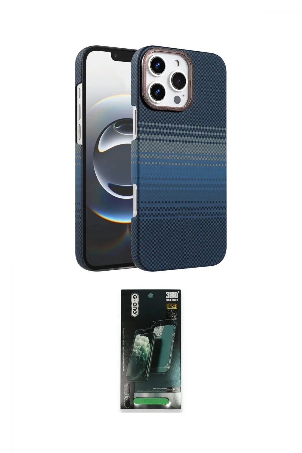 ieg™ iPhone 16 Pro Max Kılıf Doruk Serisi - Siyah 360 Mat Full Body Arka Koruyucu