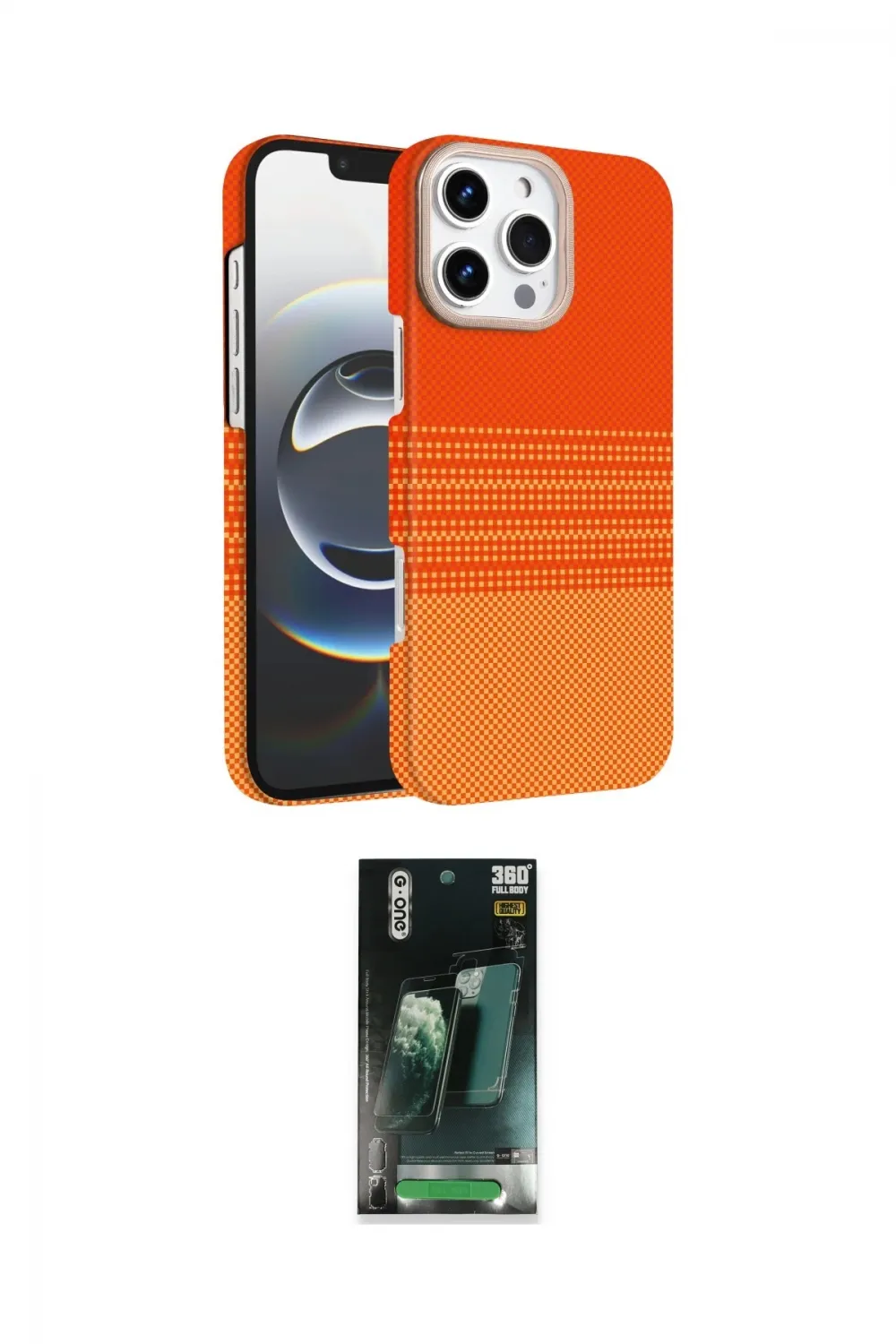 ieg™ iPhone 16 Pro Max Kılıf Doruk Serisi - Siyah 360 Mat Full Body Arka Koruyucu