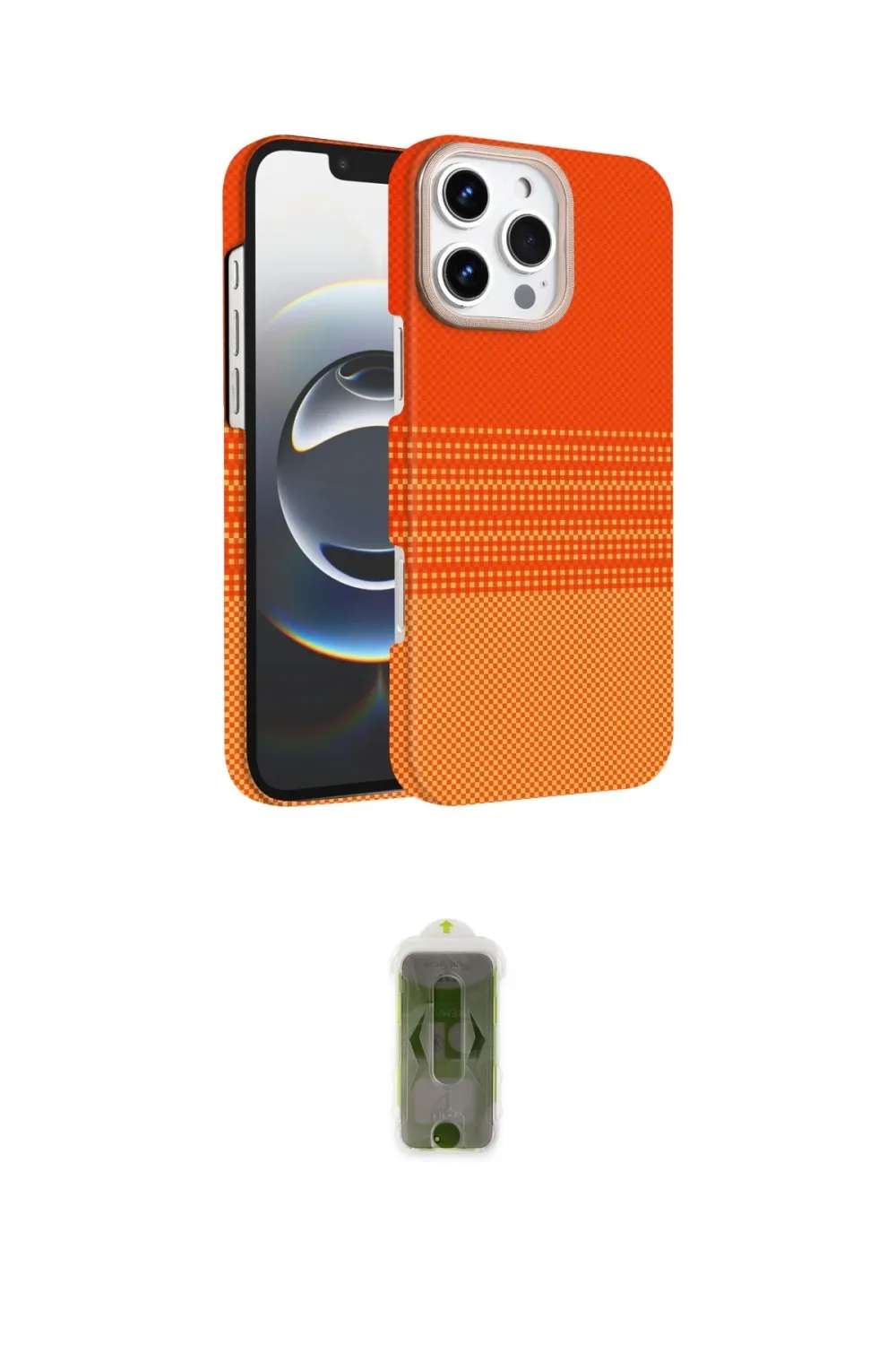 ieg™ iPhone 16 Pro Max Kılıf Doruk Serisi - Siyah Joko Magic 5D Hayalet Cam