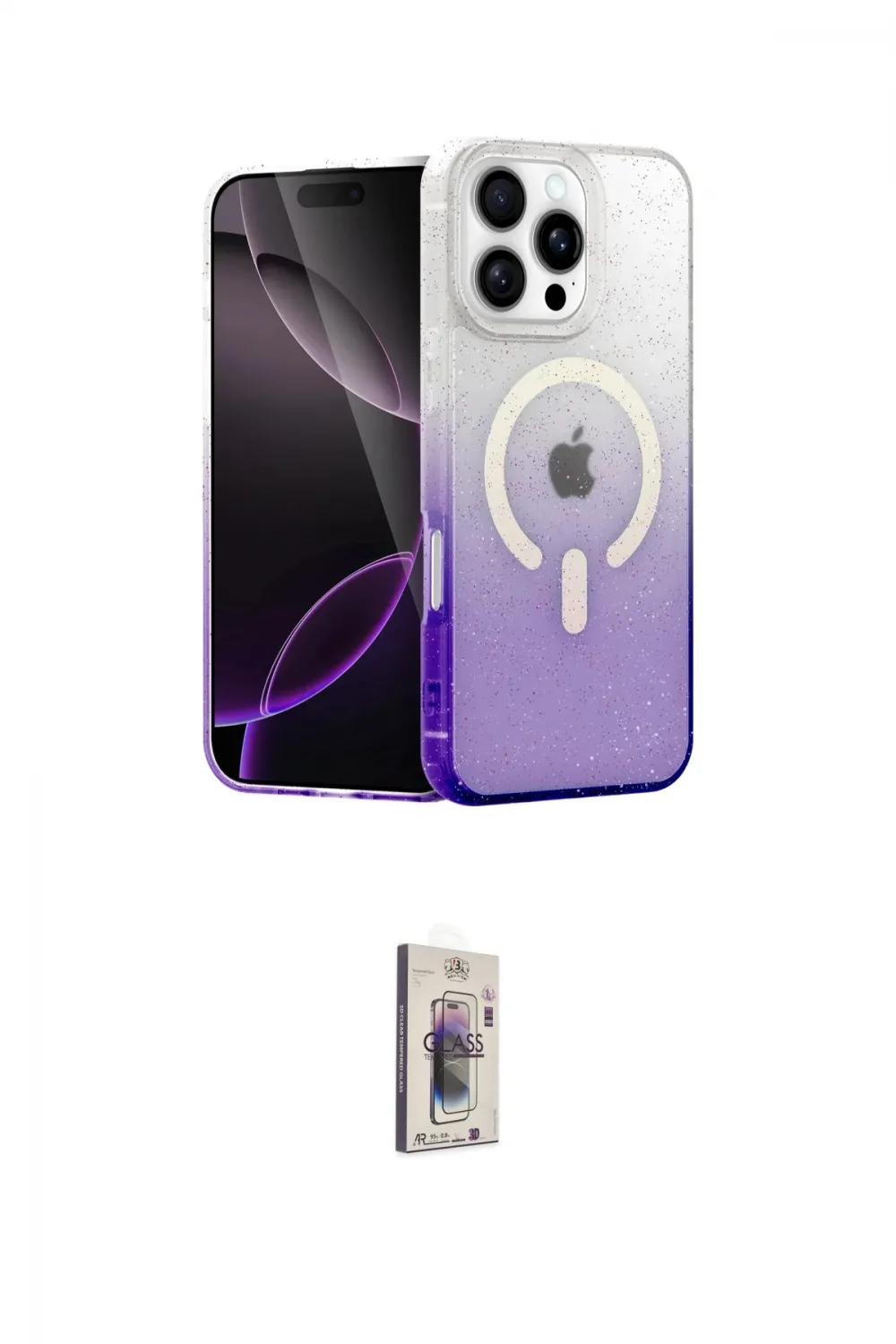 ieg™ iPhone 16 Pro Max Kılıf Eksen Minimal Özel Seri - Siyah Bilvis 3D Cam Ekran Koruyucu