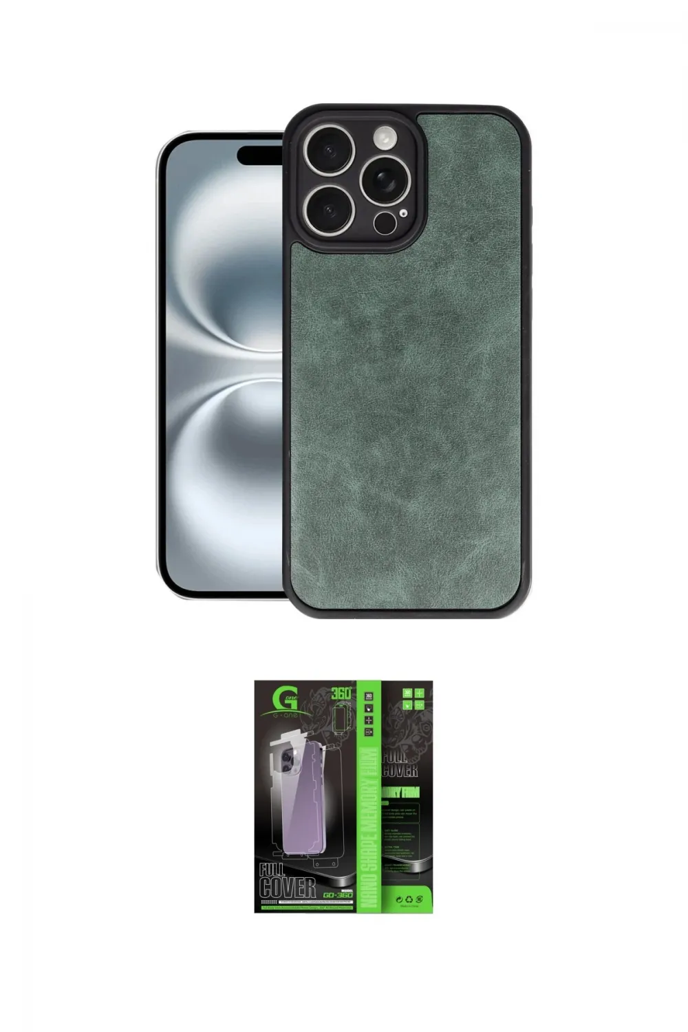 ieg™ iPhone 16 Pro Max Kılıf Kıvılcım Işık Serisi - Şeffaf 360 Full Body Arka Koruyucu