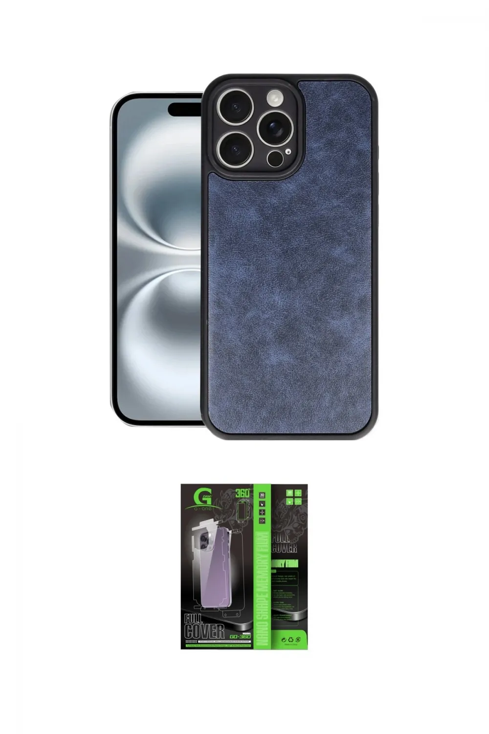 ieg™ iPhone 16 Pro Max Kılıf Kıvılcım Işık Serisi - Şeffaf 360 Full Body Arka Koruyucu