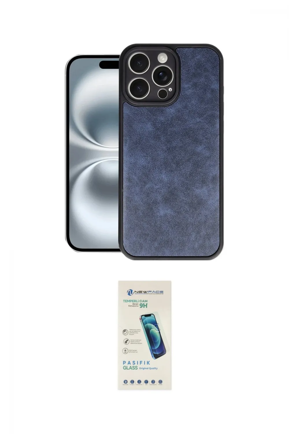 ieg™ iPhone 16 Pro Max Kılıf Kıvılcım Işık Serisi - Şeffaf Pasifik Cam Ekran Koruyucu