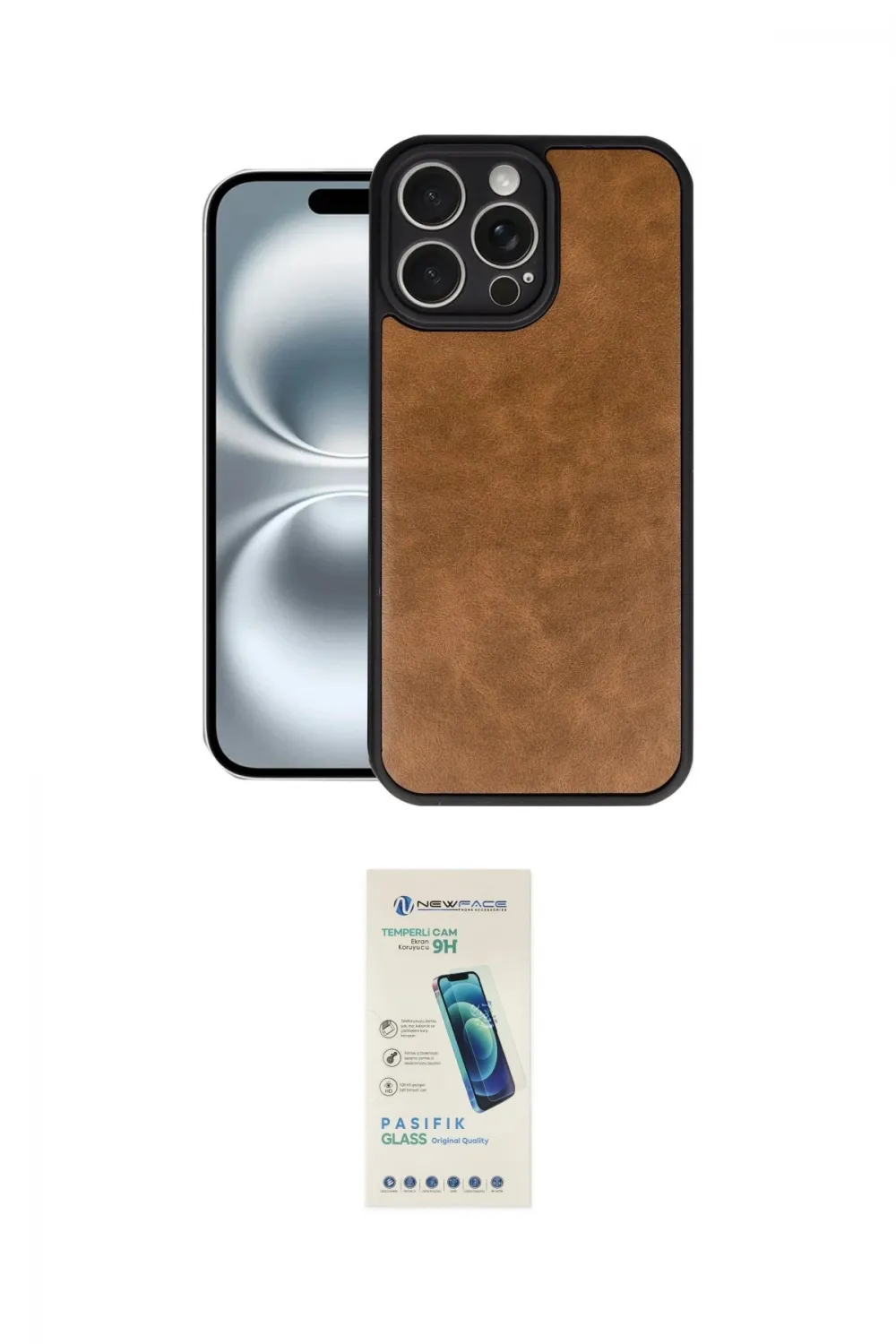 ieg™ iPhone 16 Pro Max Kılıf Kıvılcım Işık Serisi - Şeffaf Pasifik Cam Ekran Koruyucu