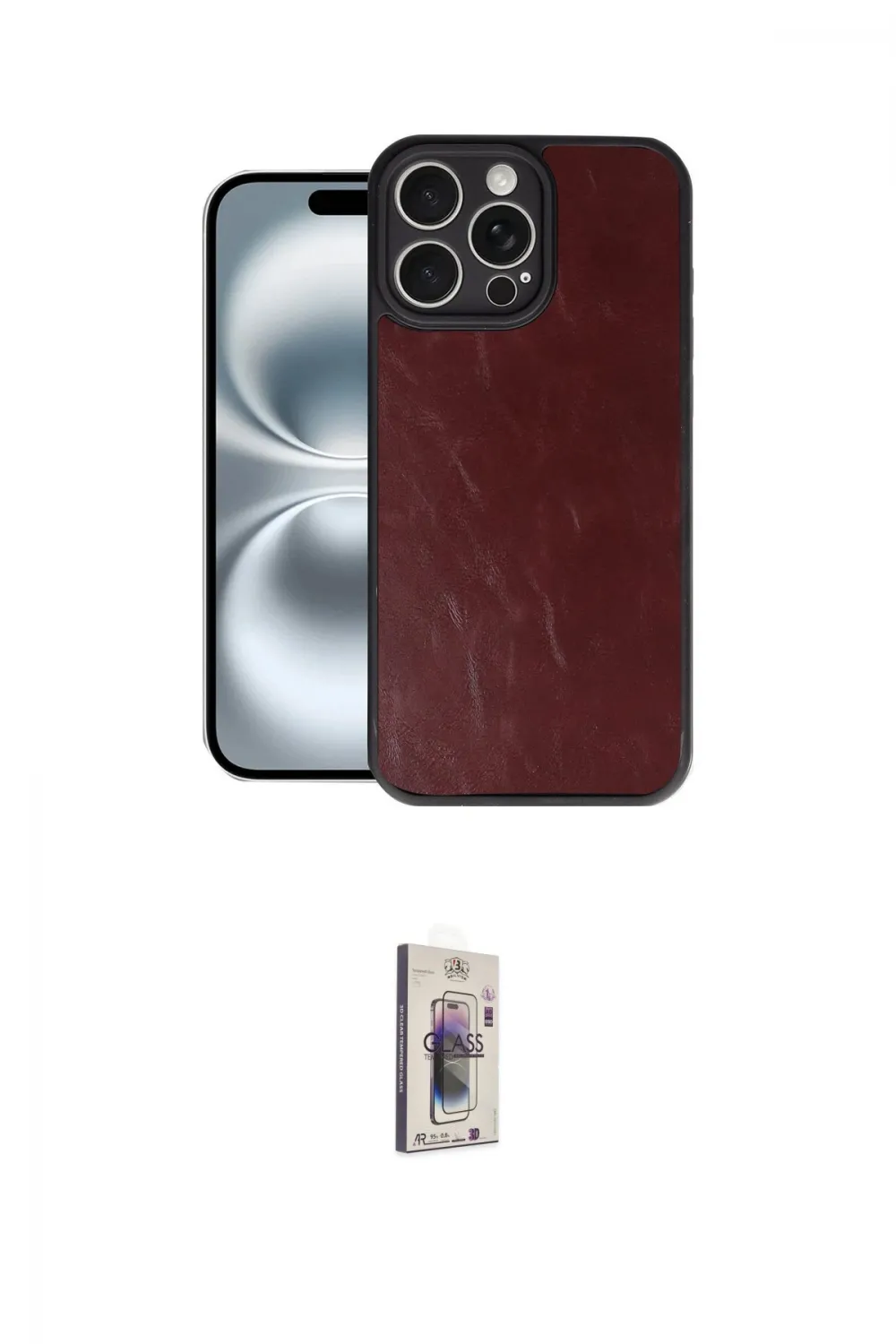 ieg™ iPhone 16 Pro Max Kılıf Kıvılcım Işık Serisi - Siyah Bilvis 3D Cam Ekran Koruyucu