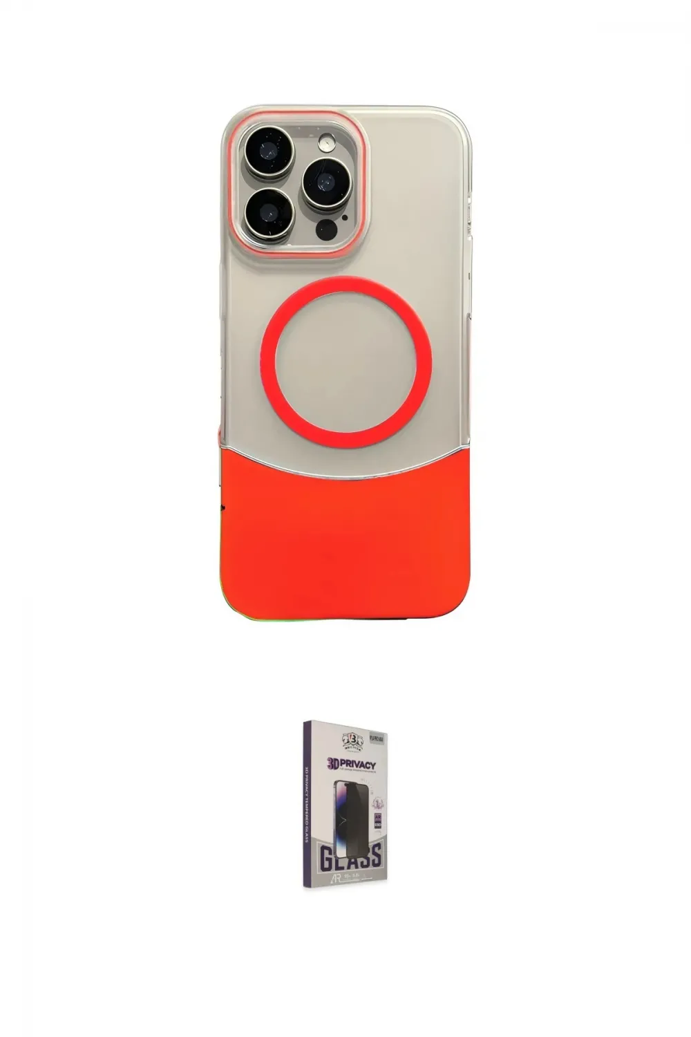 ieg™ iPhone 16 Pro Max Kılıf Kozmos Form Özel Seri - Siyah Bilvis Hayalet Cam Ekran Koruyucu