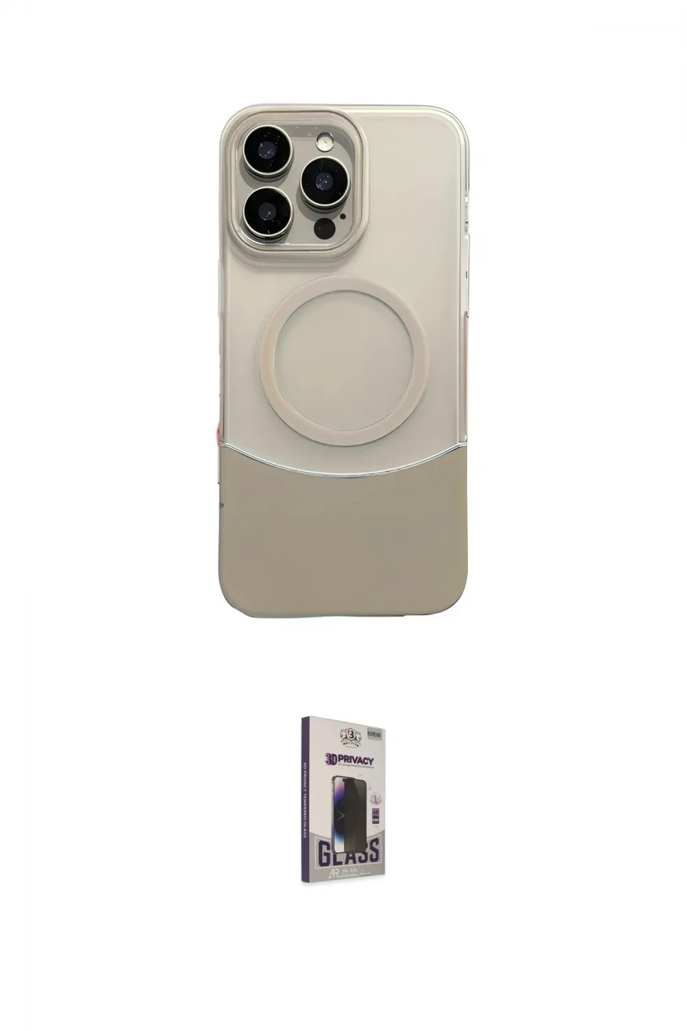 ieg™ iPhone 16 Pro Max Kılıf Kozmos Form Özel Seri - Siyah Bilvis Hayalet Cam Ekran Koruyucu