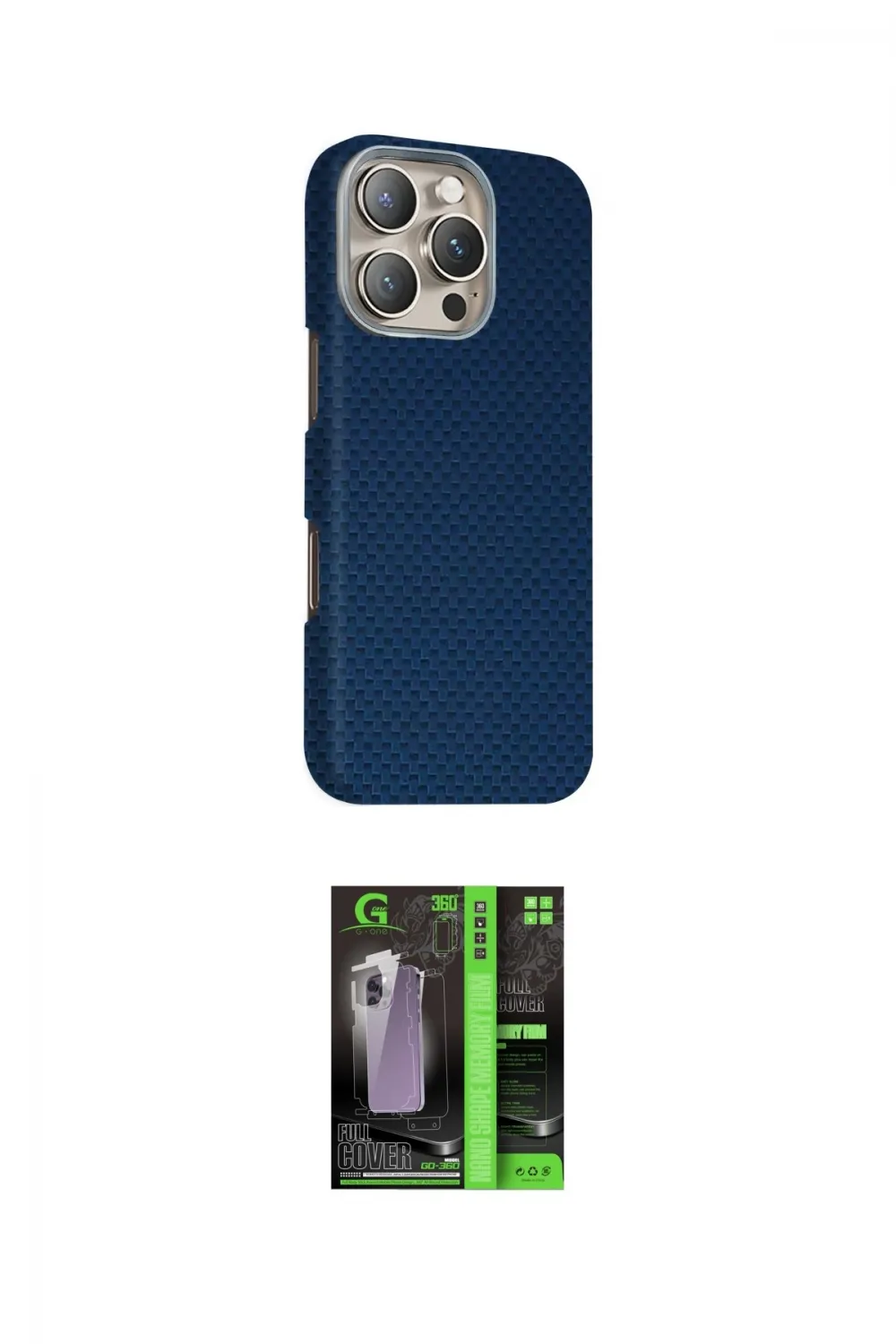 ieg™ iPhone 16 Pro Max Kılıf Kozmos Klasik Prime - Şeffaf 360 Full Body Arka Koruyucu