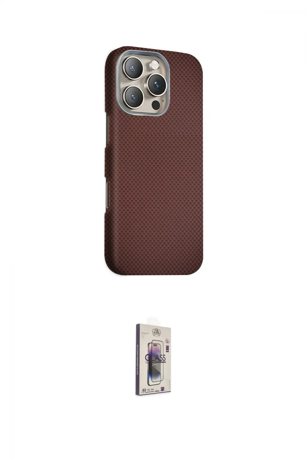 ieg™ iPhone 16 Pro Max Kılıf Kozmos Klasik Prime - Siyah Bilvis 3D Cam Ekran Koruyucu