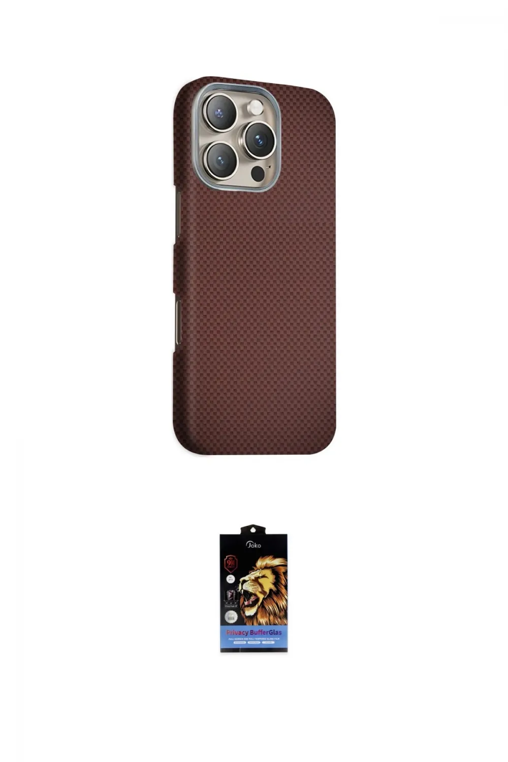 ieg™ iPhone 16 Pro Max Kılıf Kozmos Klasik Prime - Siyah Buffer Hayalet Cam Ekran Koruyucu