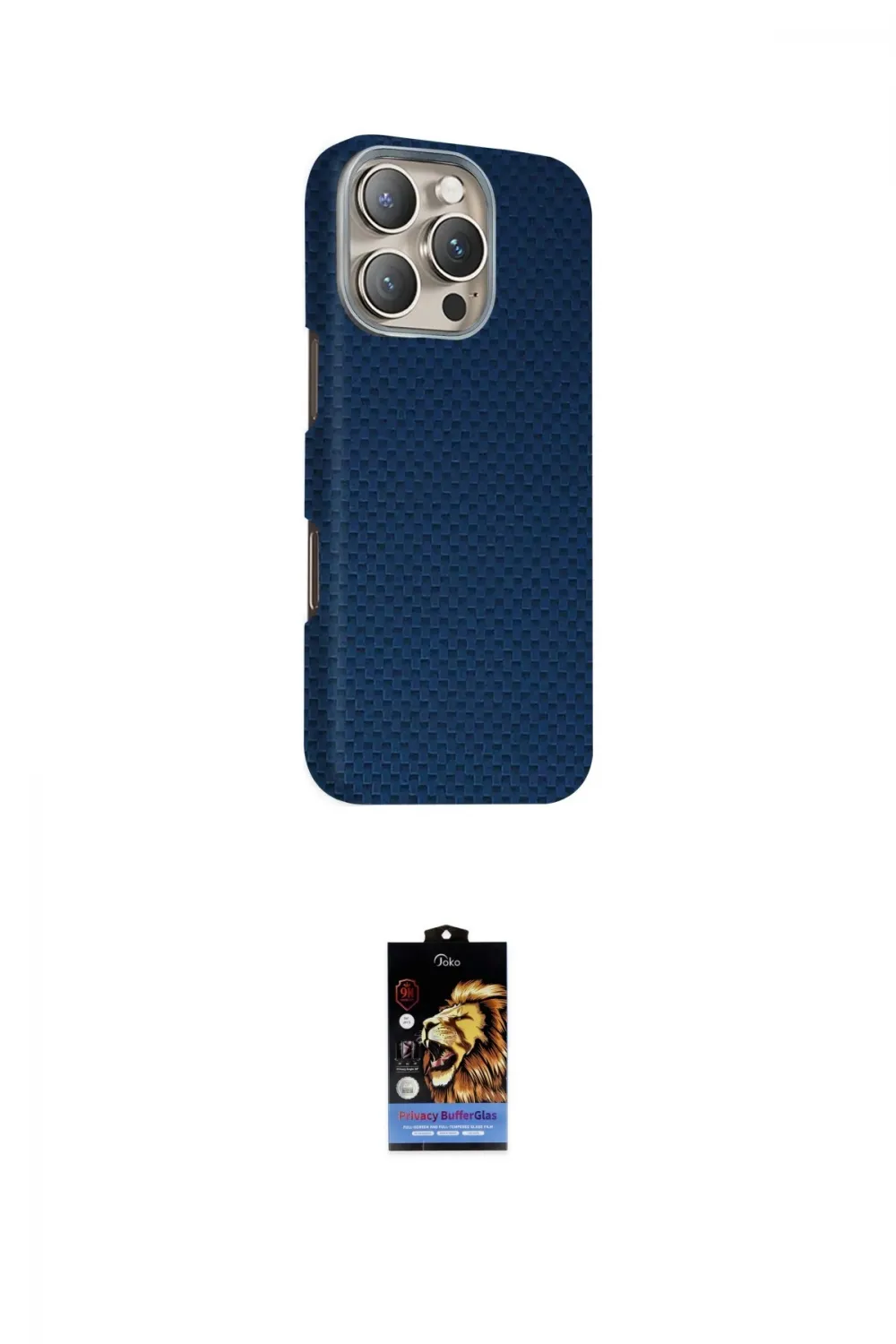 ieg™ iPhone 16 Pro Max Kılıf Kozmos Klasik Prime - Siyah Buffer Hayalet Cam Ekran Koruyucu