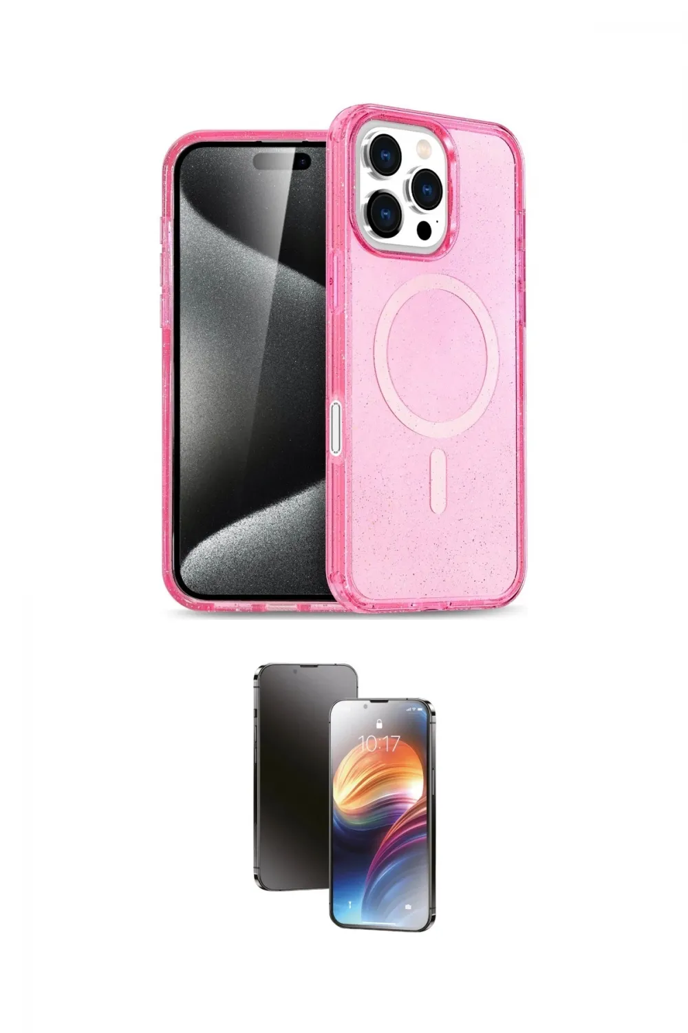 ieg™ iPhone 16 Pro Max Kılıf Nova Asil Prime - Siyah 3D Antistatik Mat Seramik Nano Ekran Koruyucu