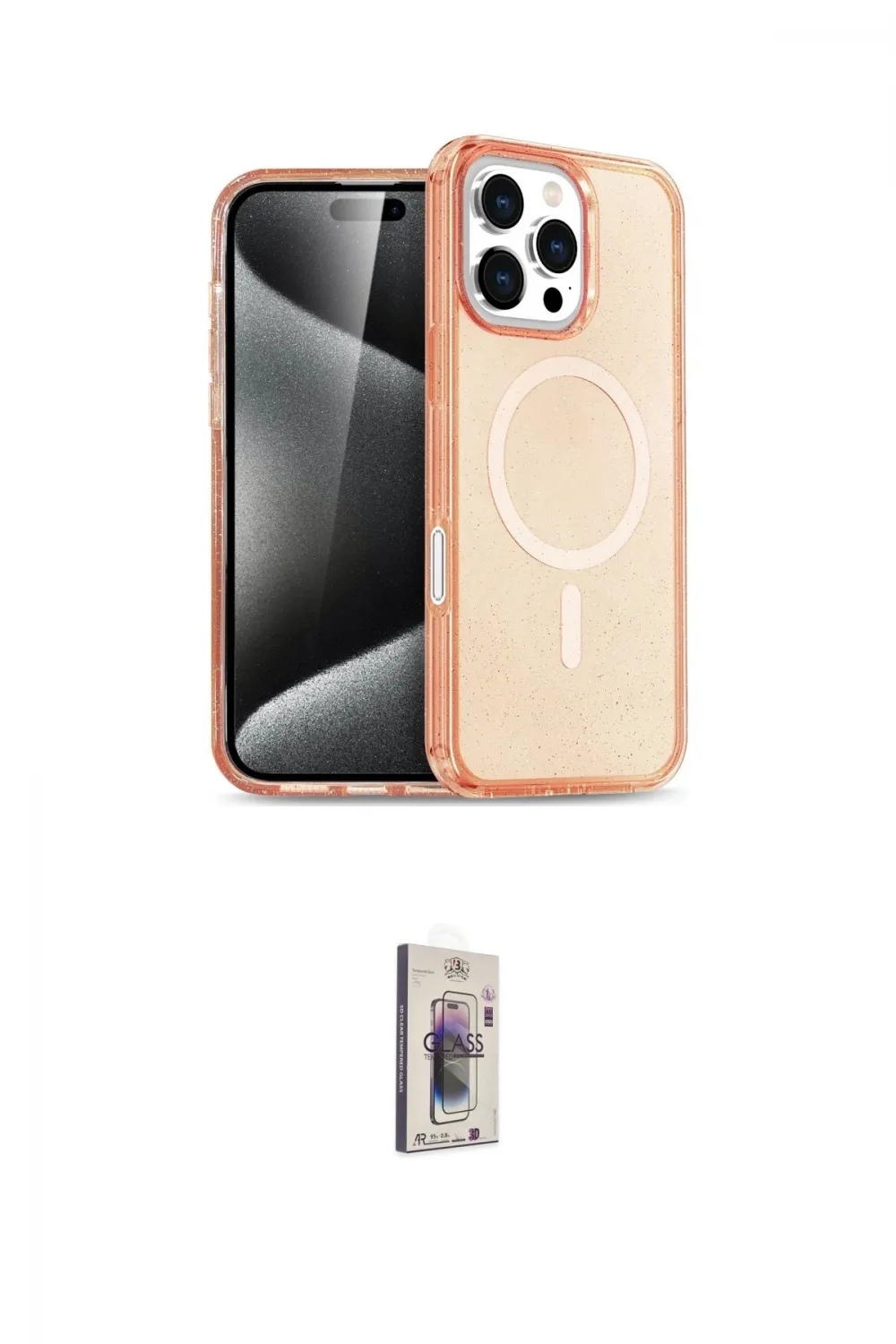 ieg™ iPhone 16 Pro Max Kılıf Nova Asil Prime - Siyah Bilvis 3D Cam Ekran Koruyucu