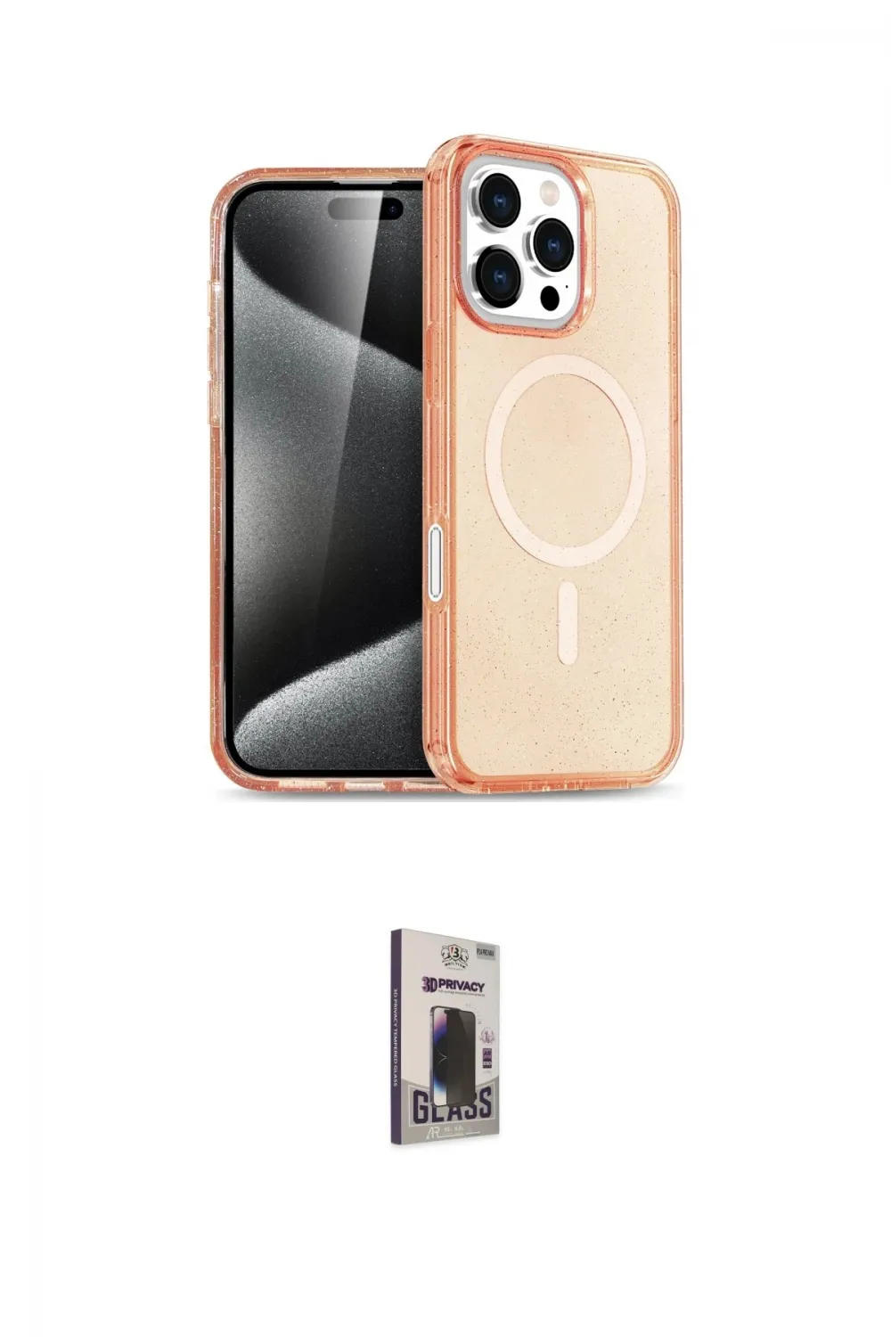 ieg™ iPhone 16 Pro Max Kılıf Nova Asil Prime - Siyah Bilvis Hayalet Cam Ekran Koruyucu