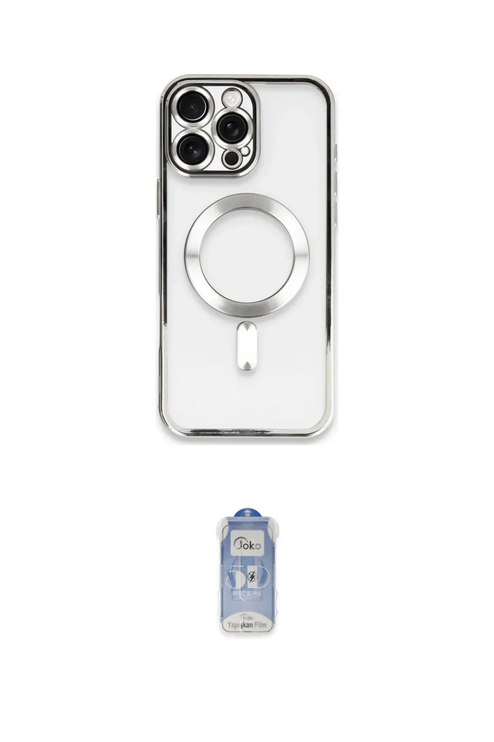 ieg™ iPhone 16 Pro Max Kılıf Nova Işık Özel Seri - Siyah Joko Magic 5D Cam