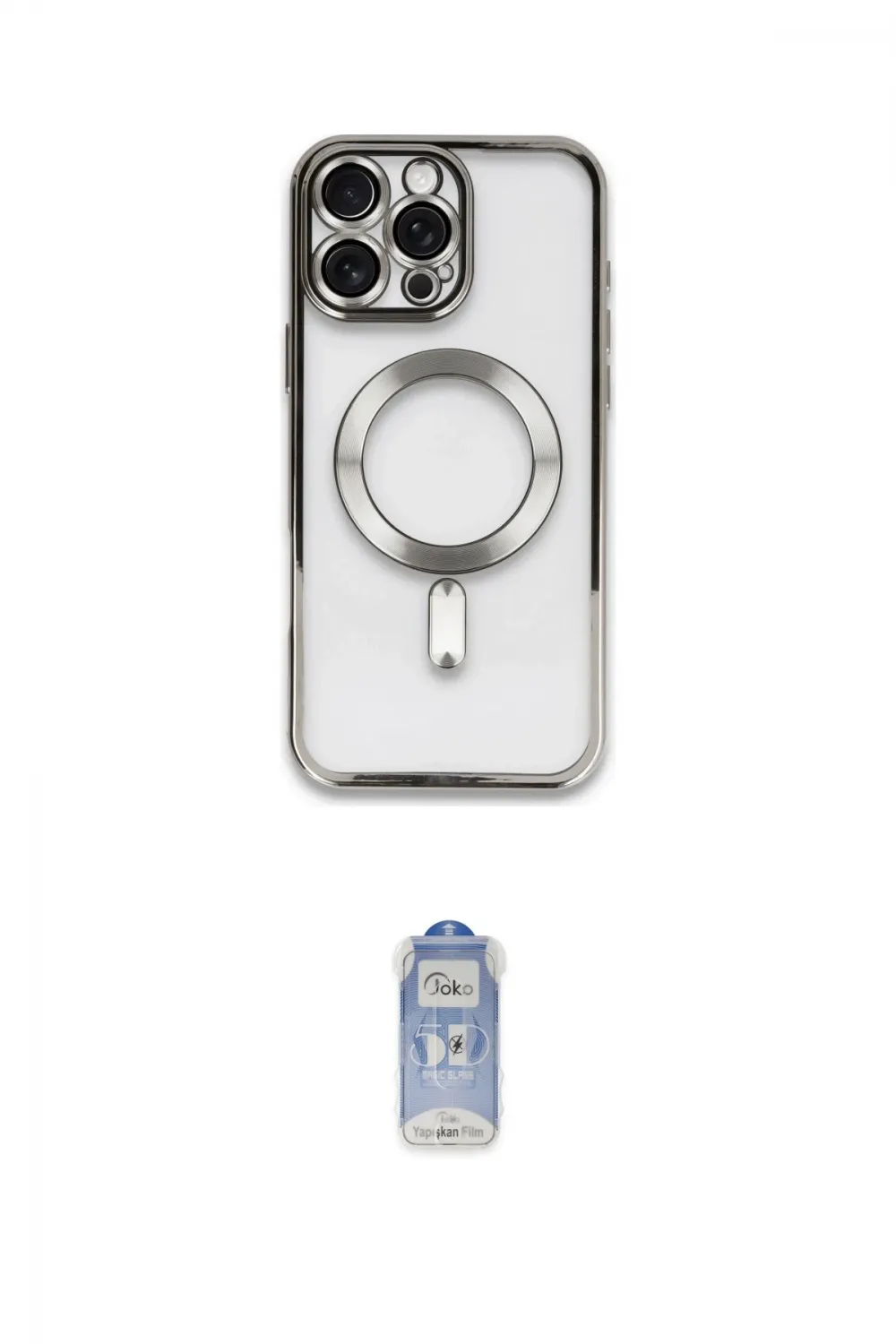 ieg™ iPhone 16 Pro Max Kılıf Nova Işık Özel Seri - Siyah Joko Magic 5D Cam