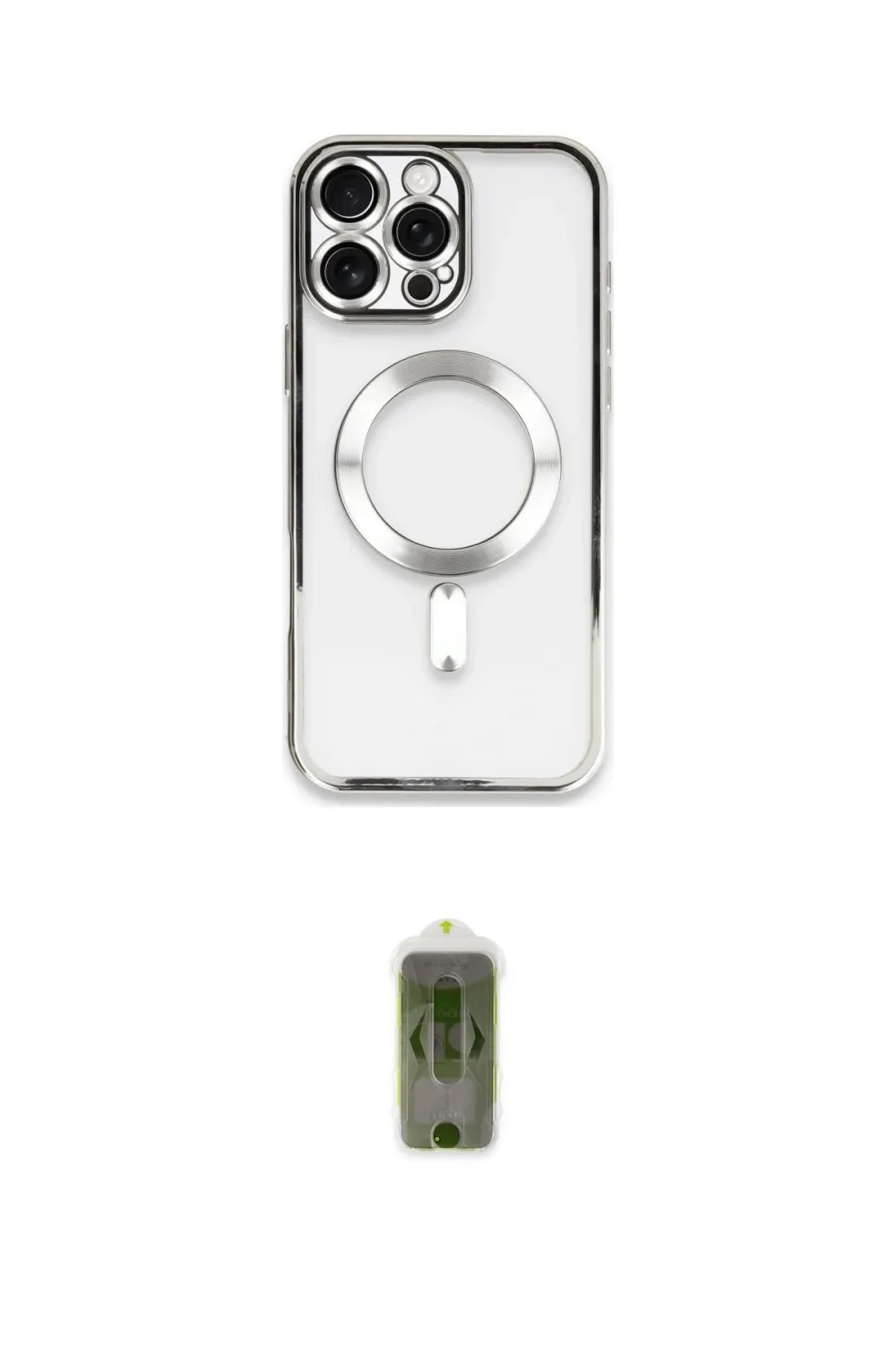 ieg™ iPhone 16 Pro Max Kılıf Nova Işık Özel Seri - Siyah Joko Magic 5D Hayalet Cam