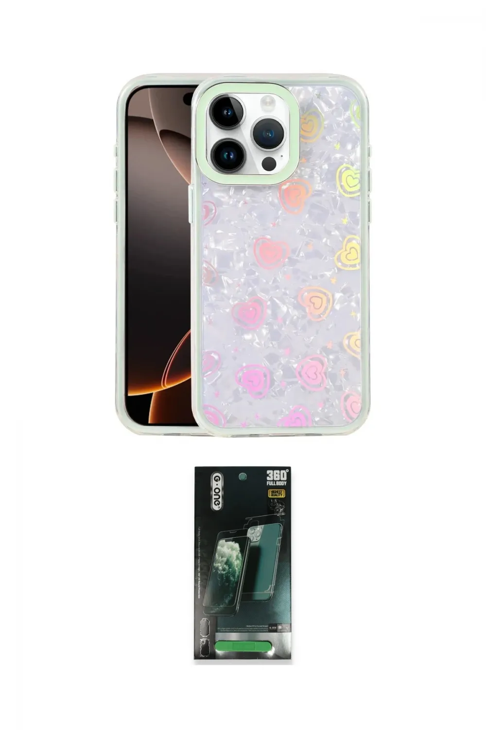 ieg™ iPhone 16 Pro Max Kılıf Odak Prime - Siyah 360 Mat Full Body Arka Koruyucu