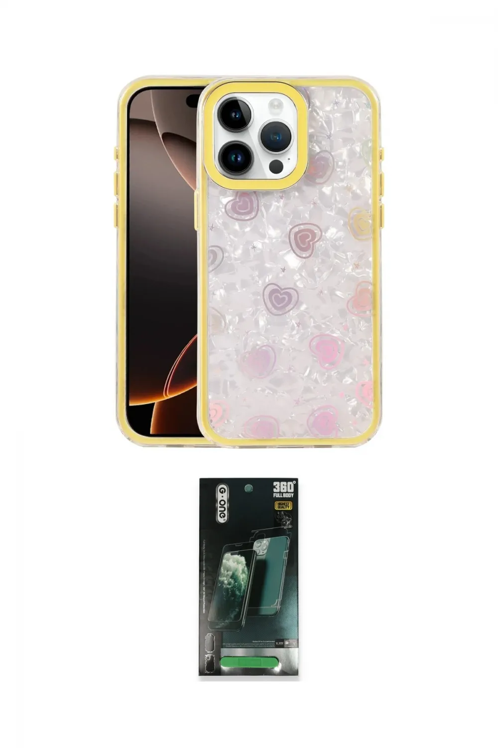ieg™ iPhone 16 Pro Max Kılıf Odak Prime - Siyah 360 Mat Full Body Arka Koruyucu