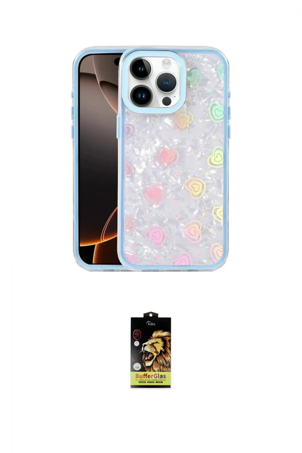 ieg™ iPhone 16 Pro Max Kılıf Odak Prime - Siyah Buffer Cam Ekran Koruyucu
