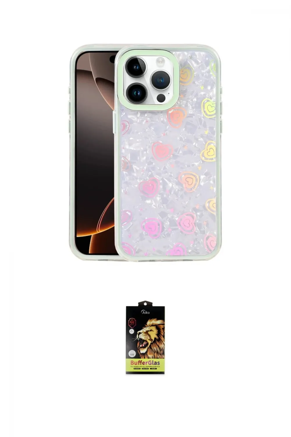 ieg™ iPhone 16 Pro Max Kılıf Odak Prime - Siyah Buffer Cam Ekran Koruyucu