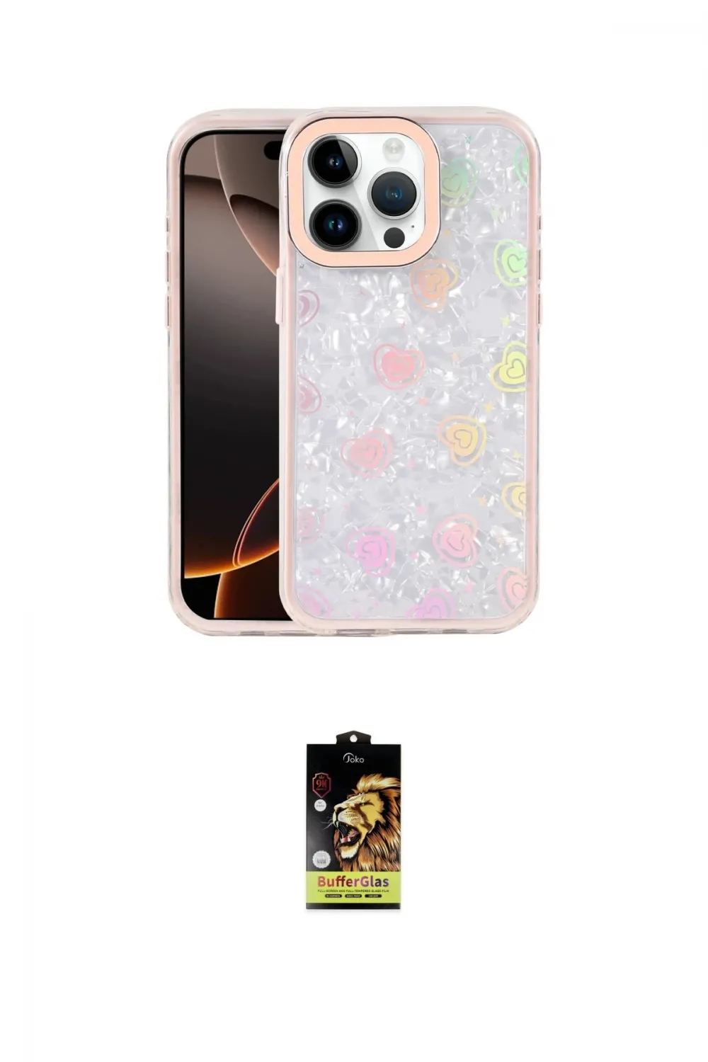 ieg™ iPhone 16 Pro Max Kılıf Odak Prime - Siyah Buffer Cam Ekran Koruyucu