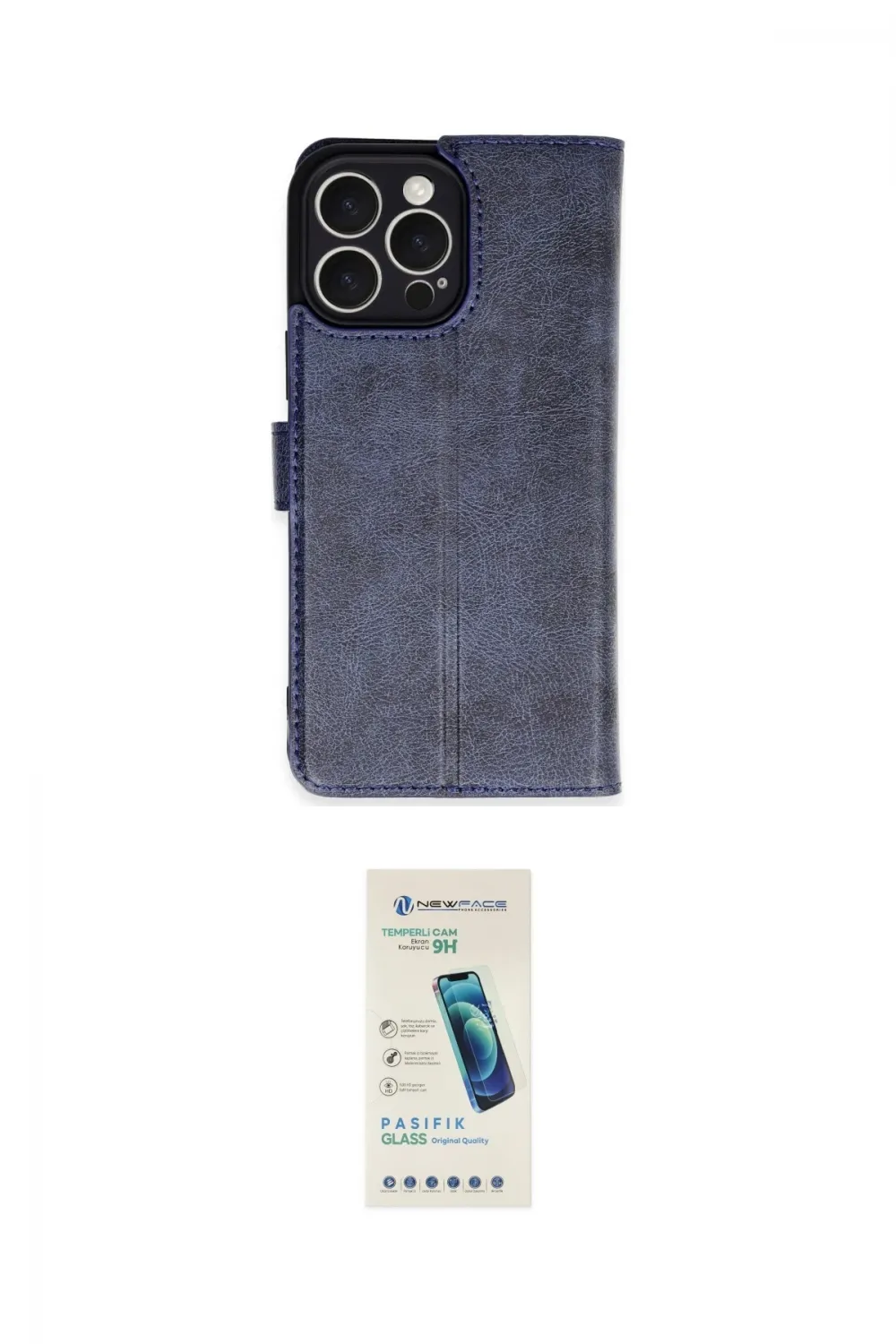 ieg™ iPhone 16 Pro Max Kılıf Siluet Işık Serisi - Şeffaf Pasifik Cam Ekran Koruyucu