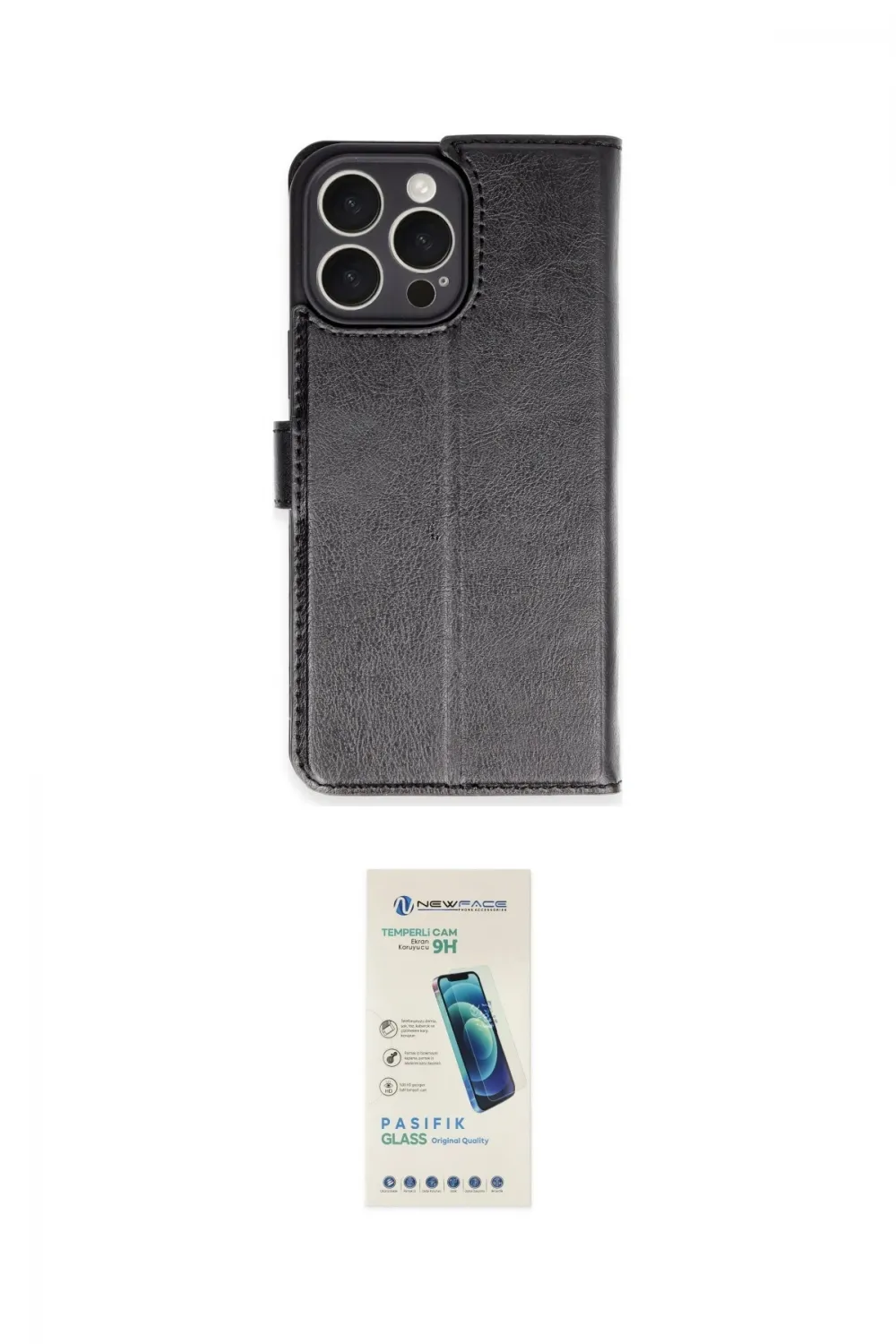 ieg™ iPhone 16 Pro Max Kılıf Siluet Işık Serisi - Şeffaf Pasifik Cam Ekran Koruyucu