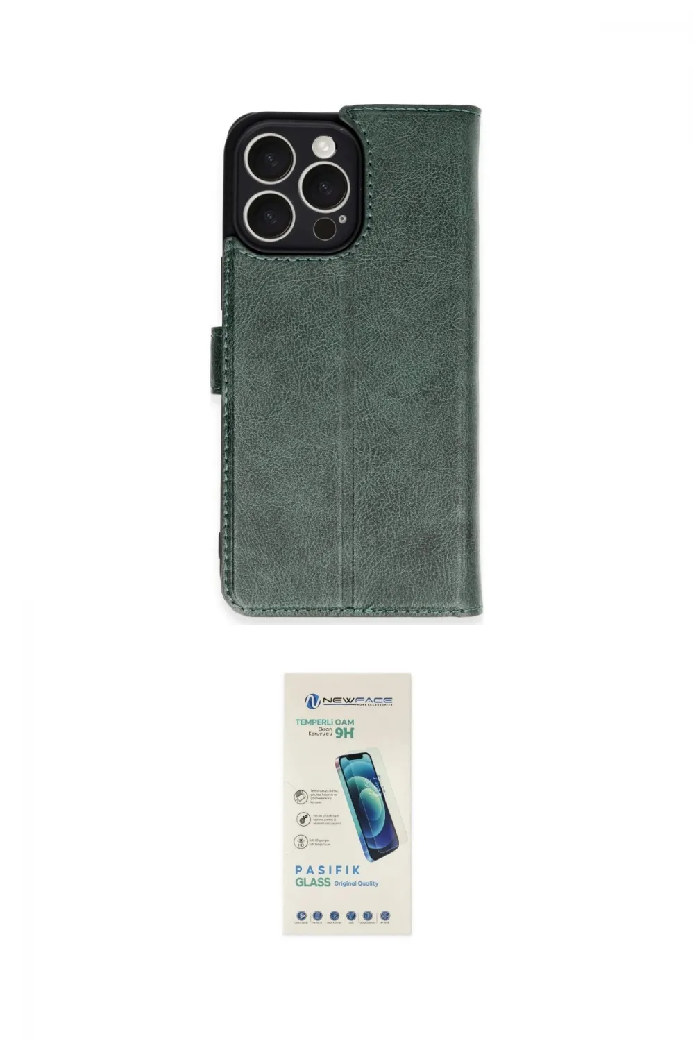 ieg™ iPhone 16 Pro Max Kılıf Siluet Işık Serisi - Şeffaf Pasifik Cam Ekran Koruyucu