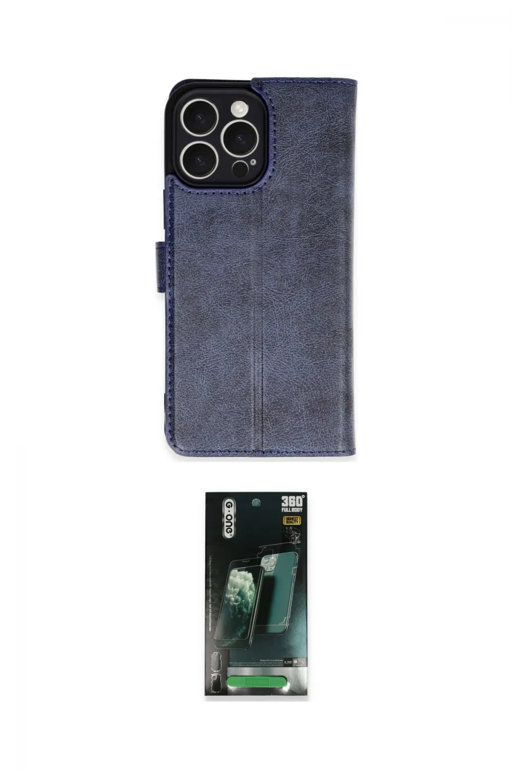 ieg™ iPhone 16 Pro Max Kılıf Siluet Işık Serisi - Siyah 360 Mat Full Body Arka Koruyucu