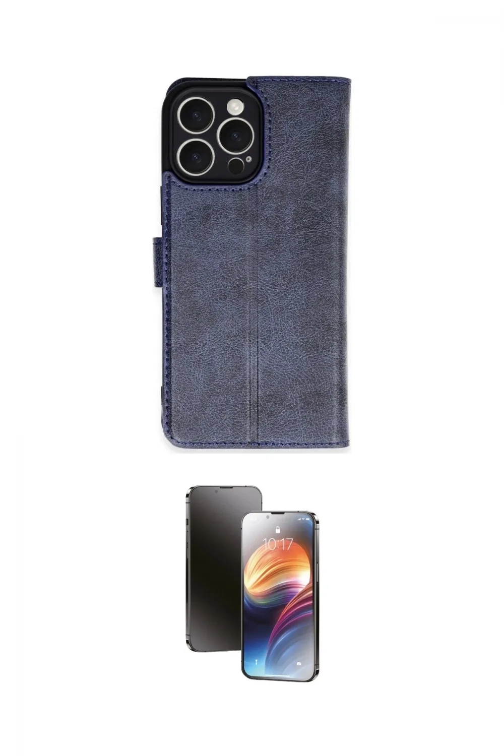 ieg™ iPhone 16 Pro Max Kılıf Siluet Işık Serisi - Siyah 3D Antistatik Mat Seramik Nano Ekran Koruyucu