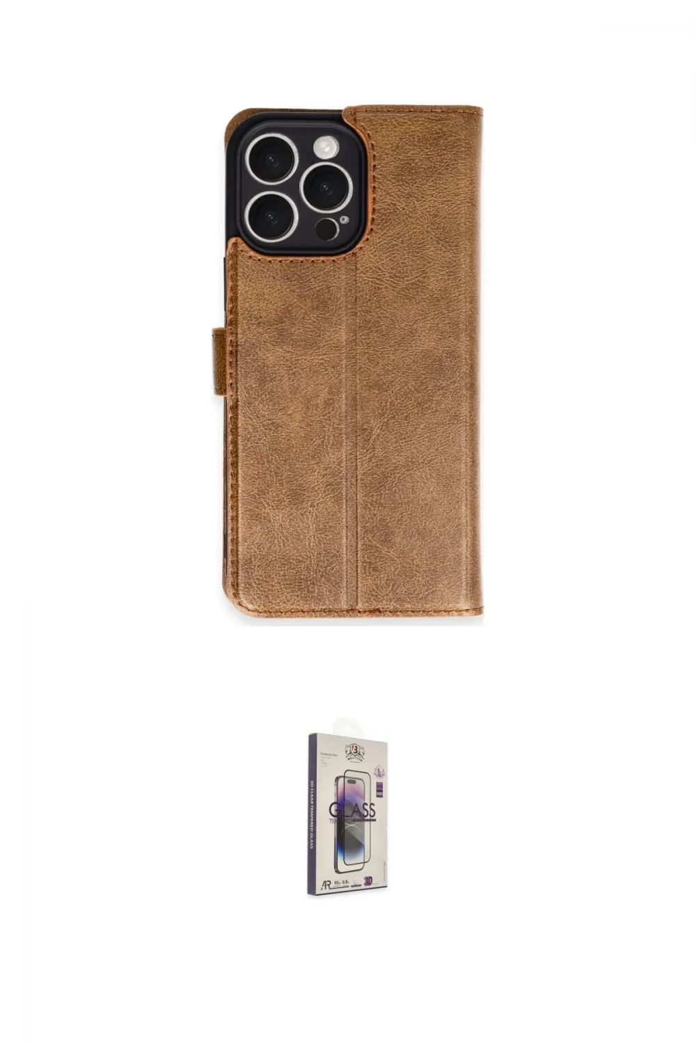 ieg™ iPhone 16 Pro Max Kılıf Siluet Işık Serisi - Siyah Bilvis 3D Cam Ekran Koruyucu