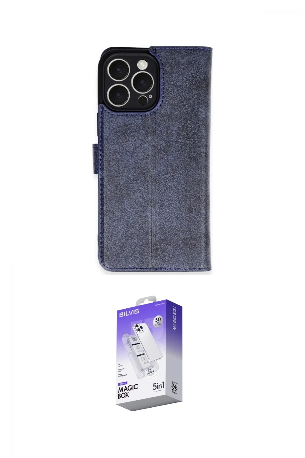 ieg™ iPhone 16 Pro Max Kılıf Siluet Işık Serisi - Siyah Bilvis 5in1 3D Magic Cam Ekran Koruyucu