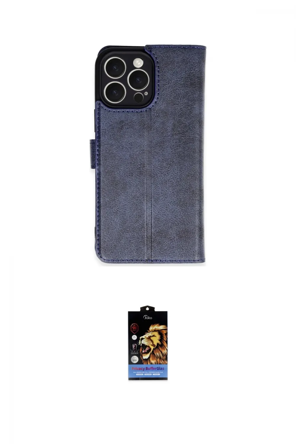 ieg™ iPhone 16 Pro Max Kılıf Siluet Işık Serisi - Siyah Buffer Hayalet Cam Ekran Koruyucu