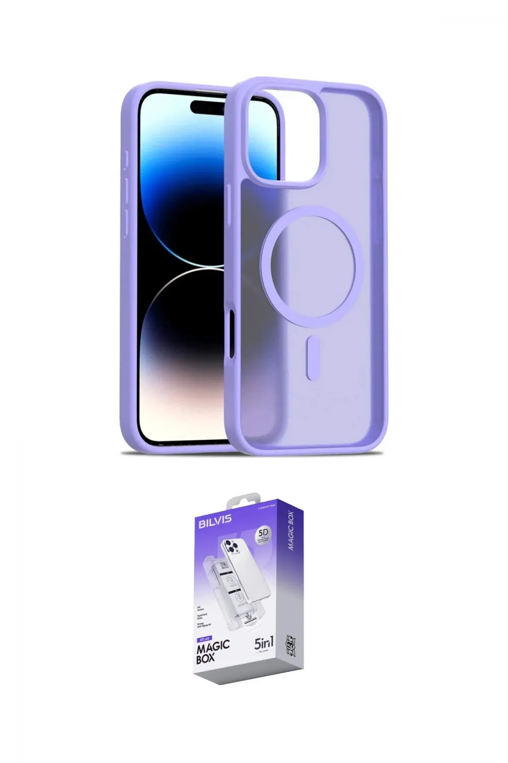 ieg™ iPhone 16 Pro Max Kılıf Siluet Minimal Prime - Siyah Bilvis 5in1 3D Magic Cam Ekran Koruyucu