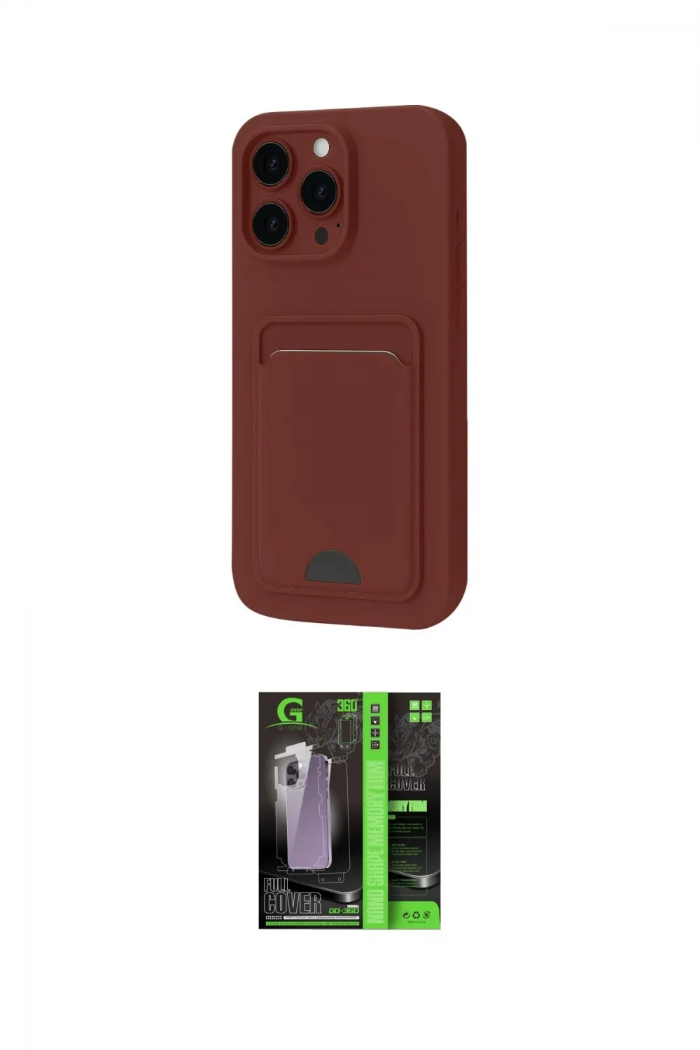 ieg™ iPhone 16 Pro Max Kılıf Vadi Çizgi Prime - Şeffaf 360 Full Body Arka Koruyucu