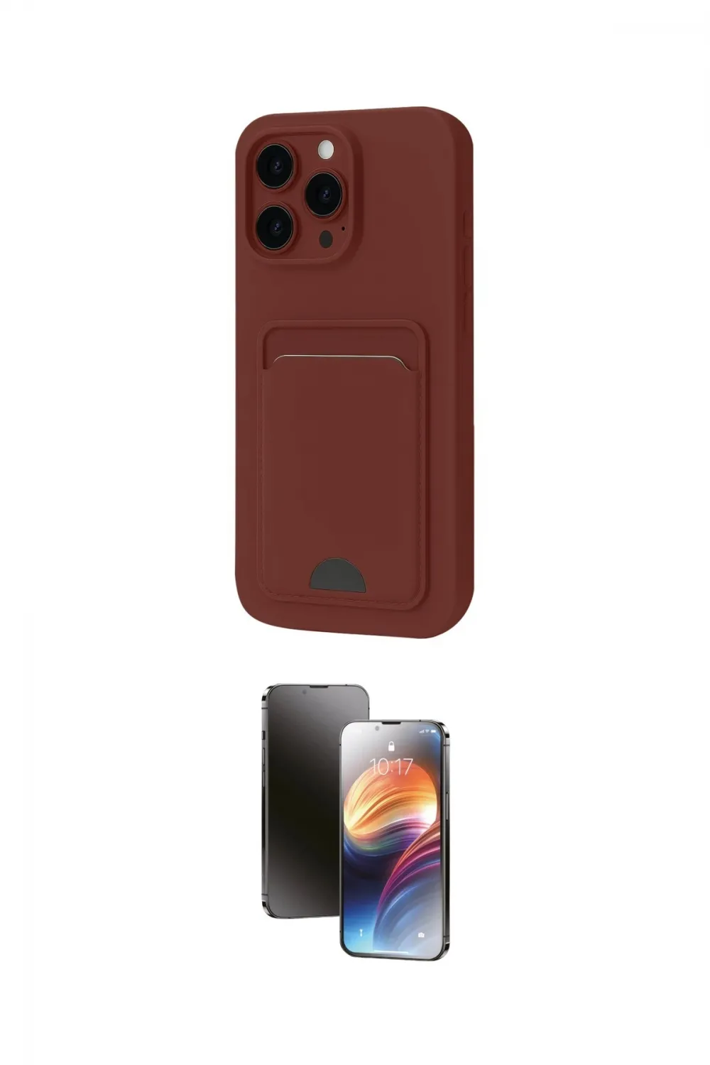 ieg™ iPhone 16 Pro Max Kılıf Vadi Çizgi Prime - Siyah 3D Antistatik Mat Seramik Nano Ekran Koruyucu